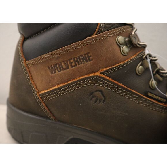 Wolverine W10315 Men's Sz 10M Dark Brown Cabor Waterproof 6" Work Boots - Picture 6 of 16
